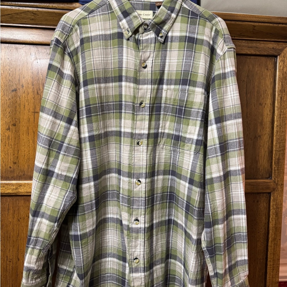 Hobbs Creek Men's Green Plaid Shirt